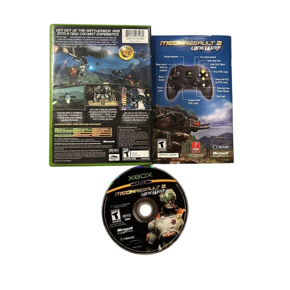 MechAssault 2: Lone Wolf (Microsoft Xbox, 2004) Complete Tested Working CIB - Picture 2 of 3